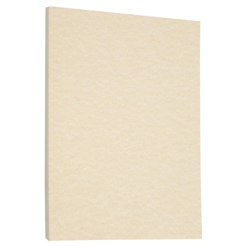 LUXPaper 8.5" x 11" Cardstock | Letter Size | Cream Parchment | 65lb. Cover (120lb. Text) | 250 Qty - Image 1
